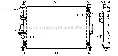 AVA QUALITY COOLING Radiaator,mootorijahutus FD2421